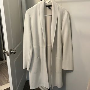Faux Suede Long Blazer